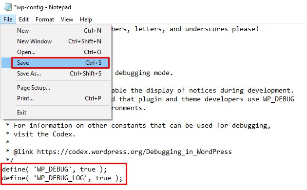 Activer le mode débogage dans WordPress