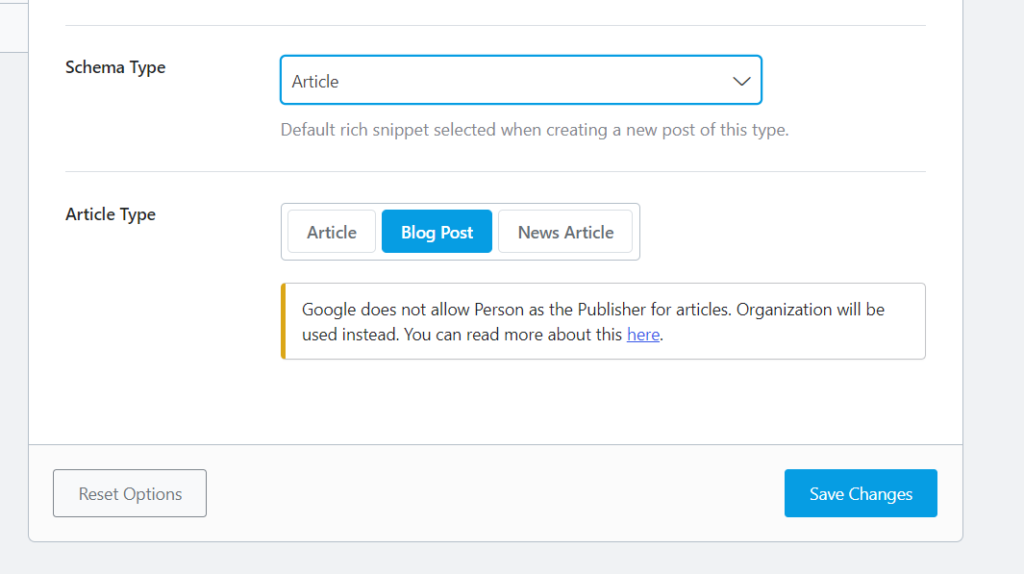 paramètres de schéma