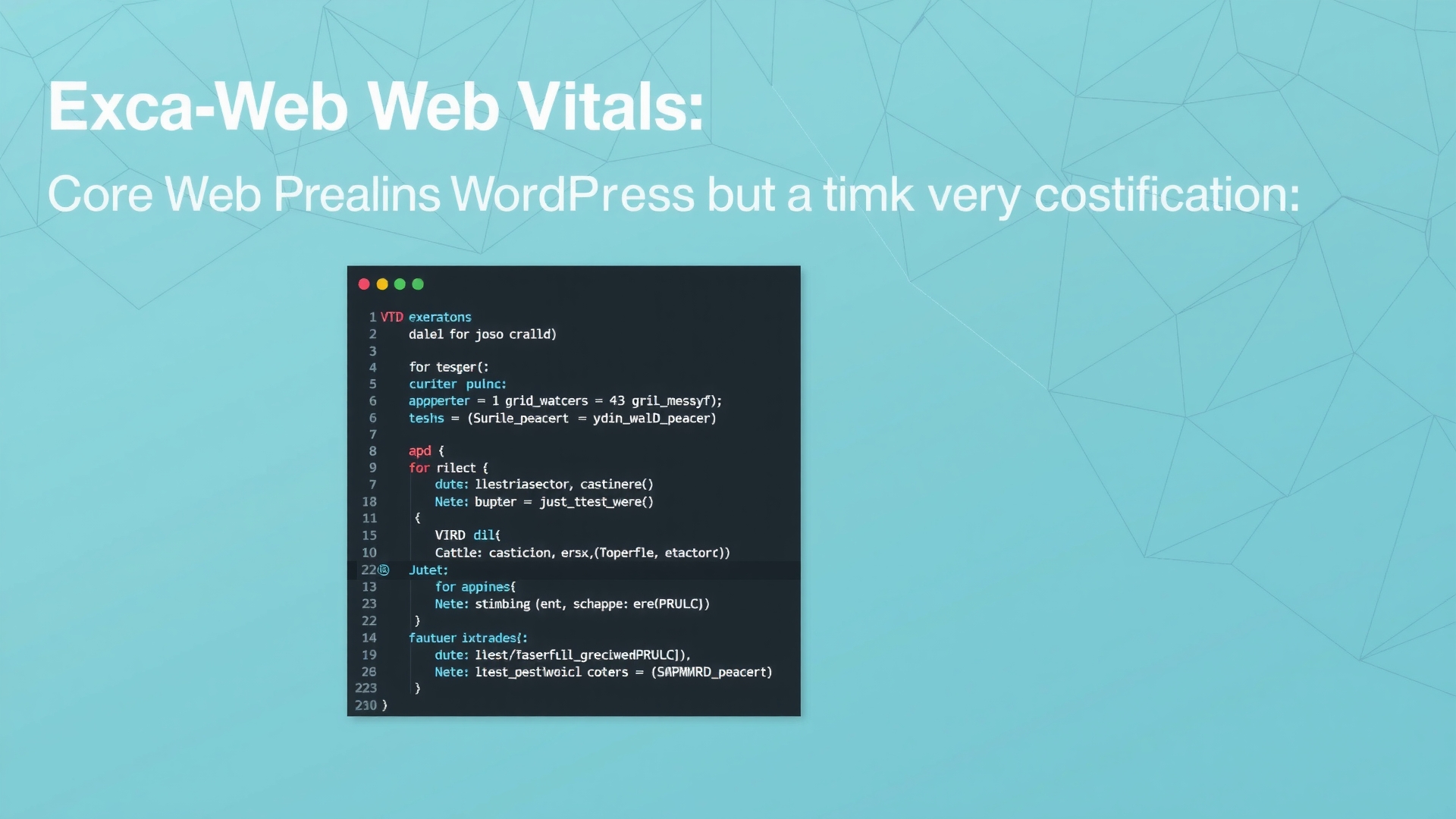 Explication Core Web Vitals WordPress