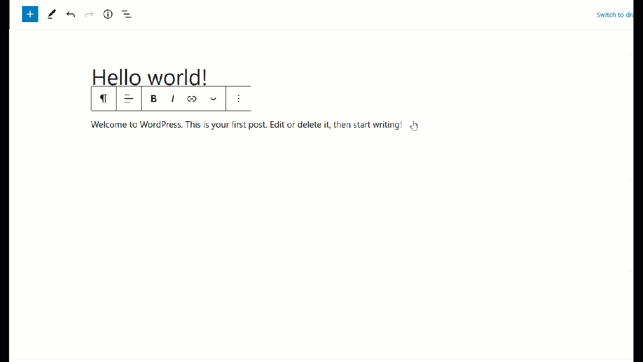 ajouter un bloc html