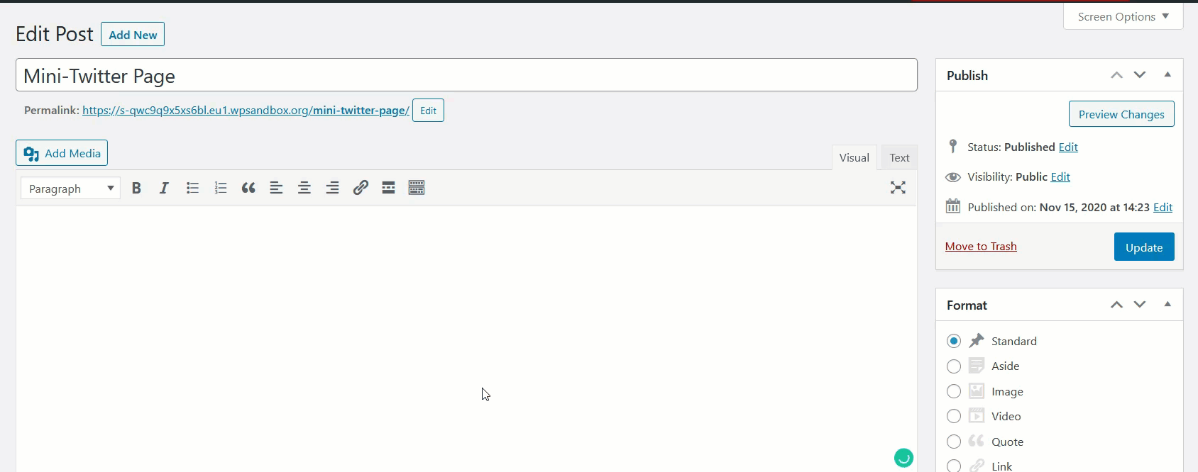 flux Twitter de l'éditeur classique