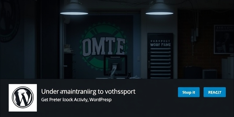 under maintenance plugin wordpress