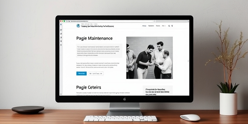 comment mettre page maintenance wordpress