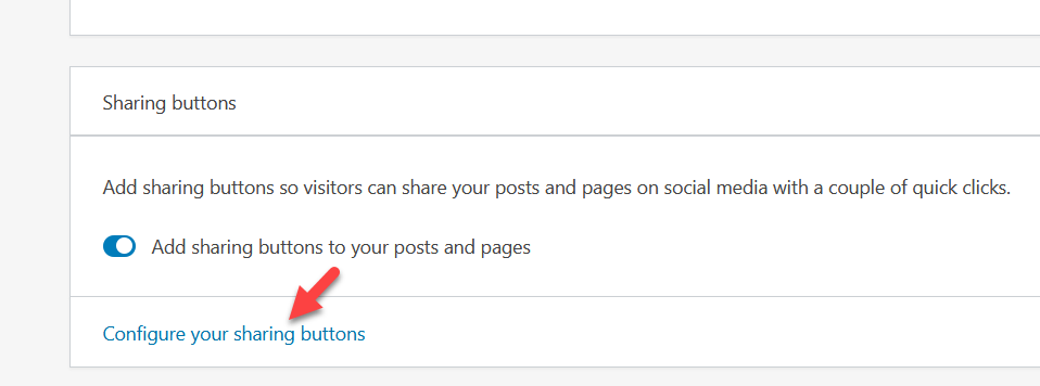 Connect Twitter with WordPress - configure jetpack sharing buttons