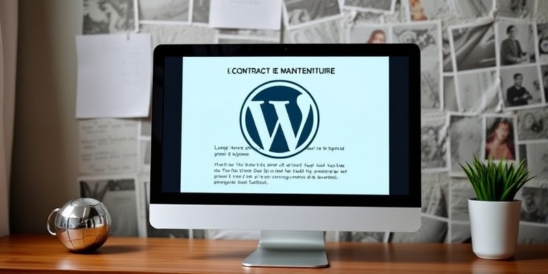 contrat conveption et maintenance site web wordpress