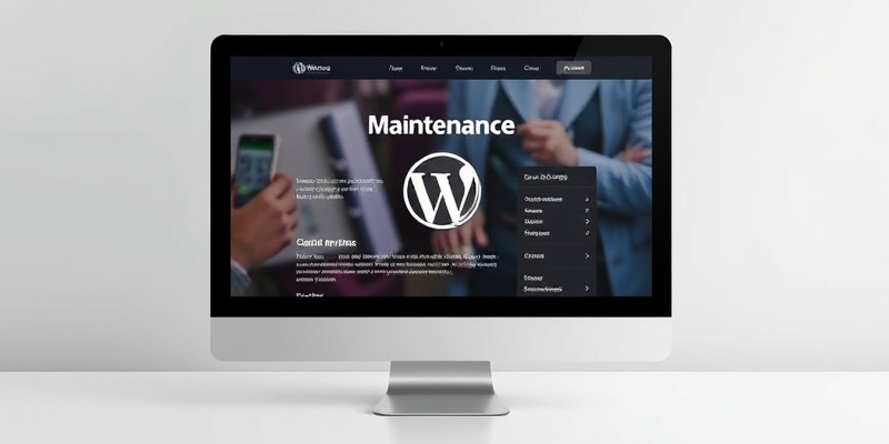créer page de maintenance wordpress