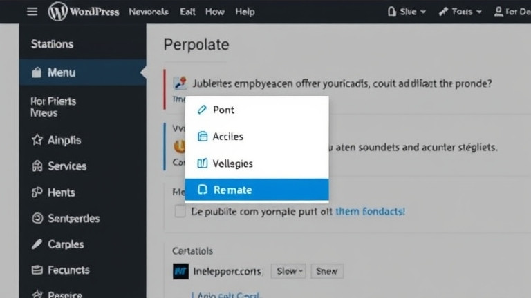 Créer un menu déroulant WordPress : guide complet