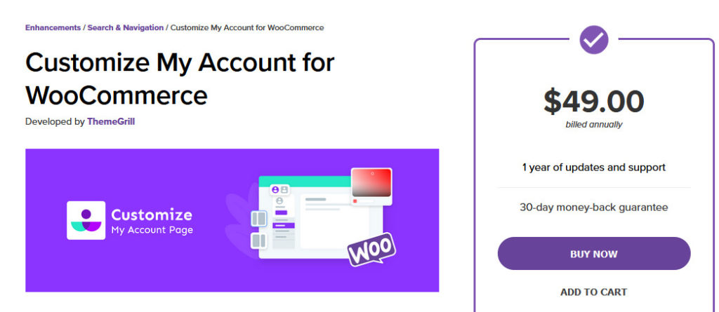 customize my account page woocommerce - customize my account