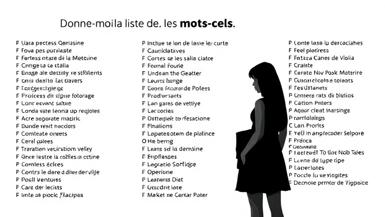 Donne-moi la liste de tous les mots-clés