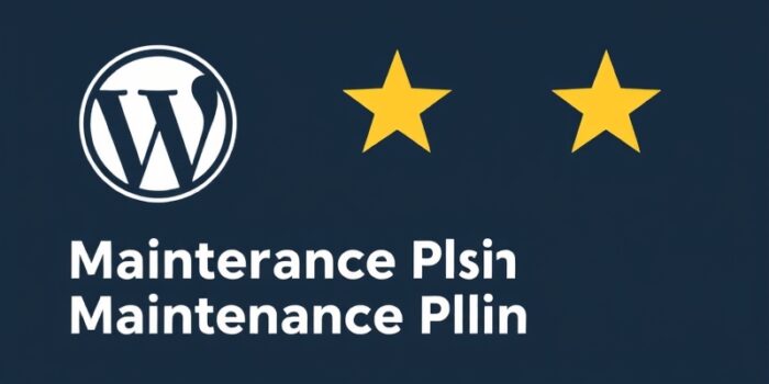 maintenance plan wordpress 4.9