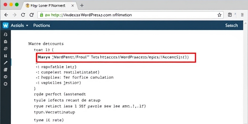 maintenance wordpress htaccess