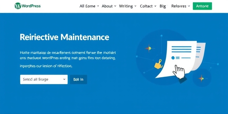 maintenance wordpress rediriger vers autre page
