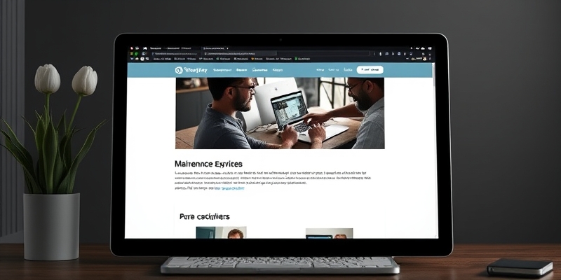 modeles page maintenance wordpress