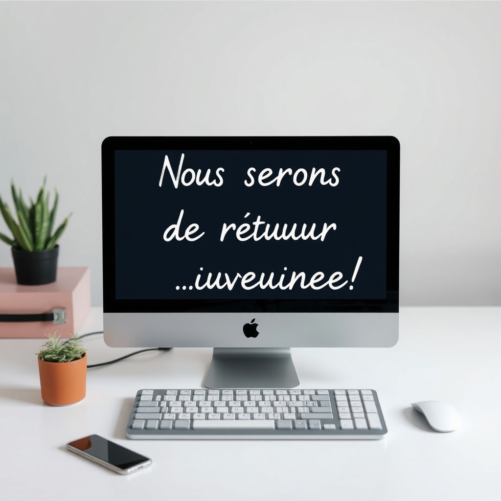 Nous serons de retour bientôt !