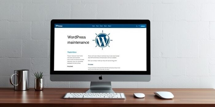 page de maintenance wordpress html