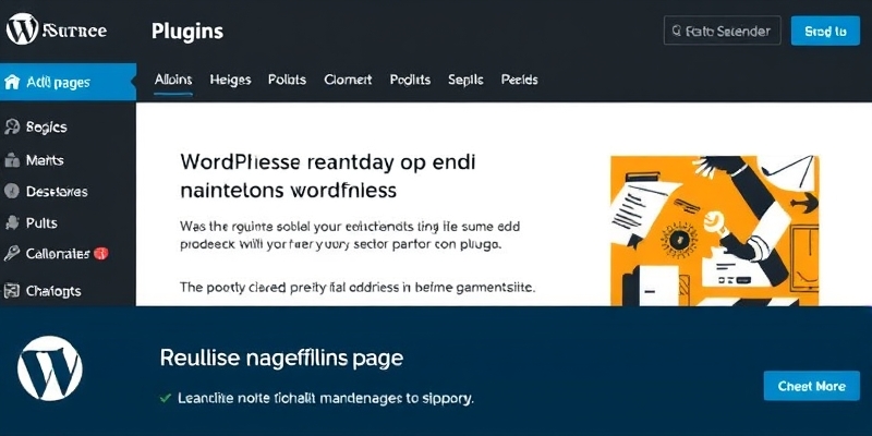 page maintenance wordpress plugin