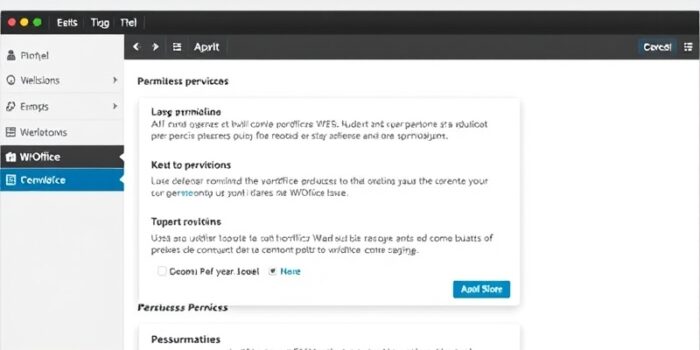 permission maintenance wordpress woffice