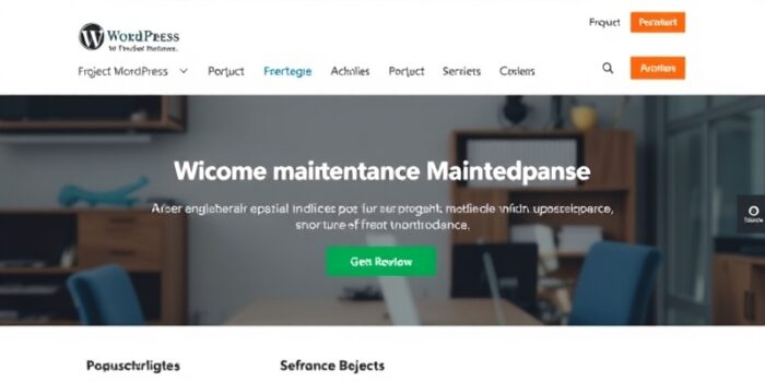 plugging to personnalize its own maintenance wordpress page