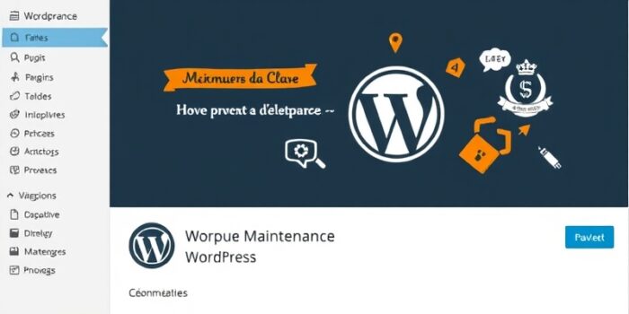 plugin de maintenance wordpress en français