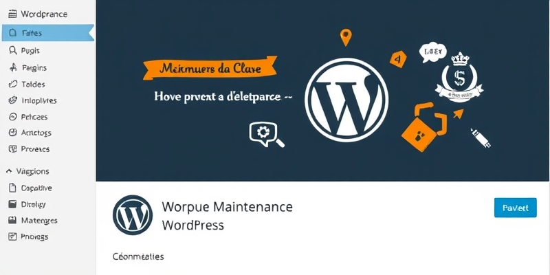 plugin de maintenance wordpress en français
