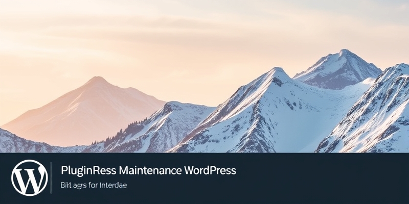 plugin wordpress de maintenance