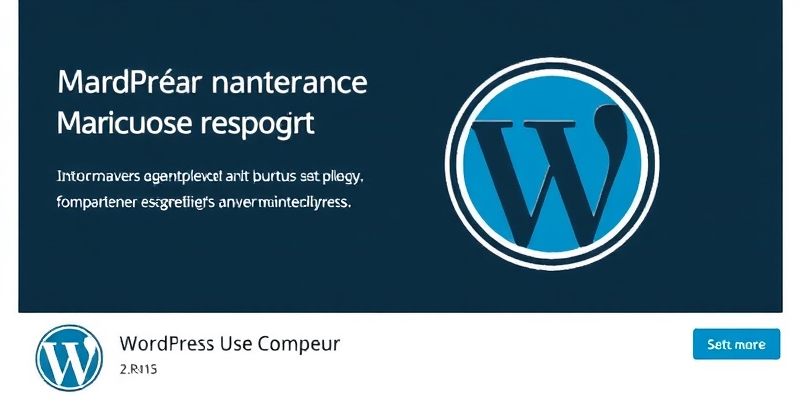 plugin wordpress maintenance countdown