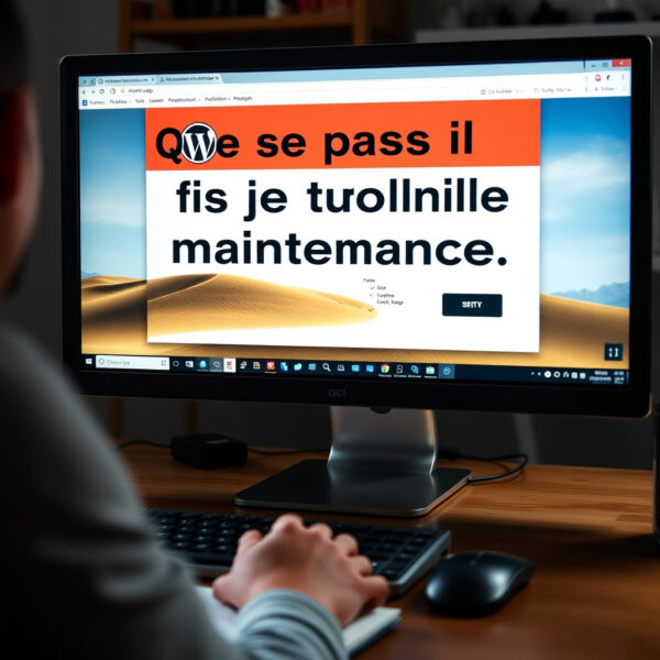 Que se passe t il si je ne fais aucune maintenance sur mon site WordPress