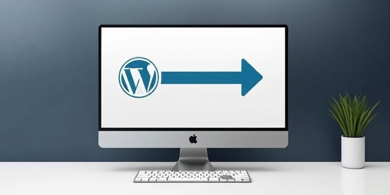 redirige vers copie de son site wordpress maintenance