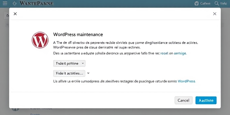 remove wordpress maintenance mode
