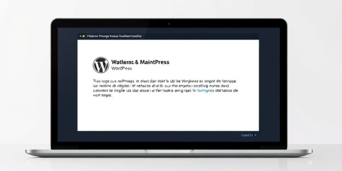 scheduled maintenance error in wordpress