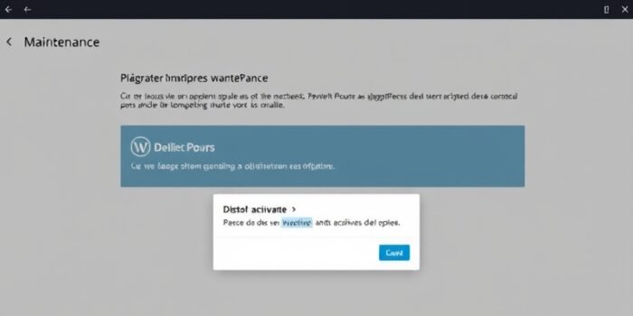 site en mode maintenance wordpress