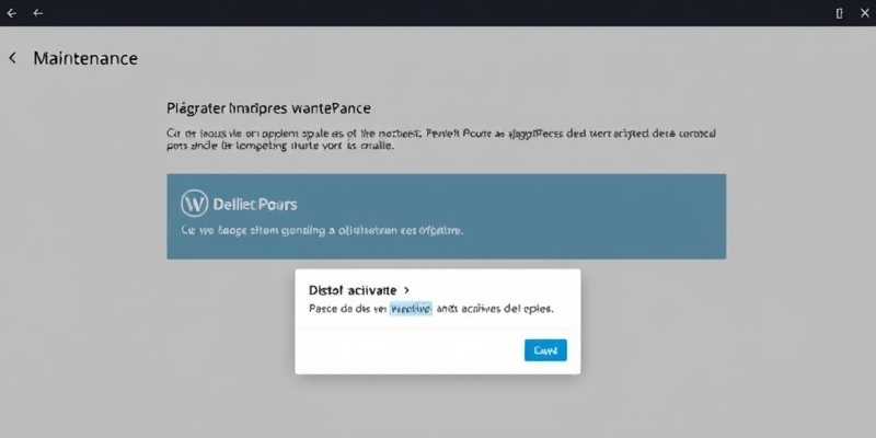 site en mode maintenance wordpress