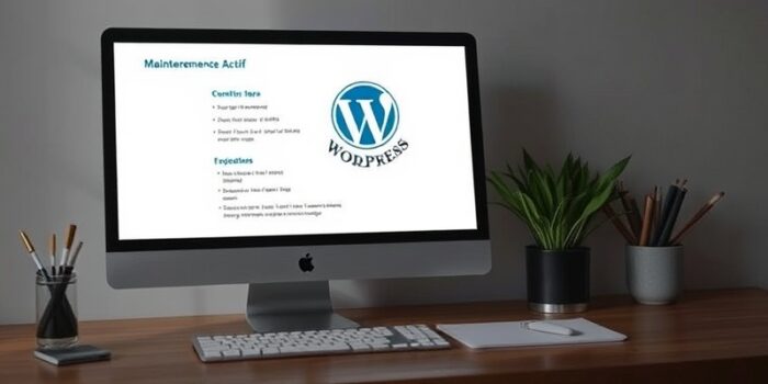site wordpress maintenance mode