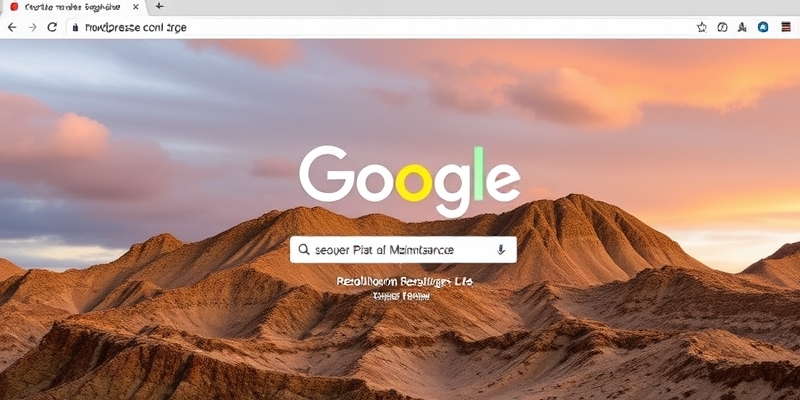 submit a page to google maintenance mode wordpress