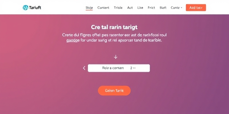 tarif creation site wordpress