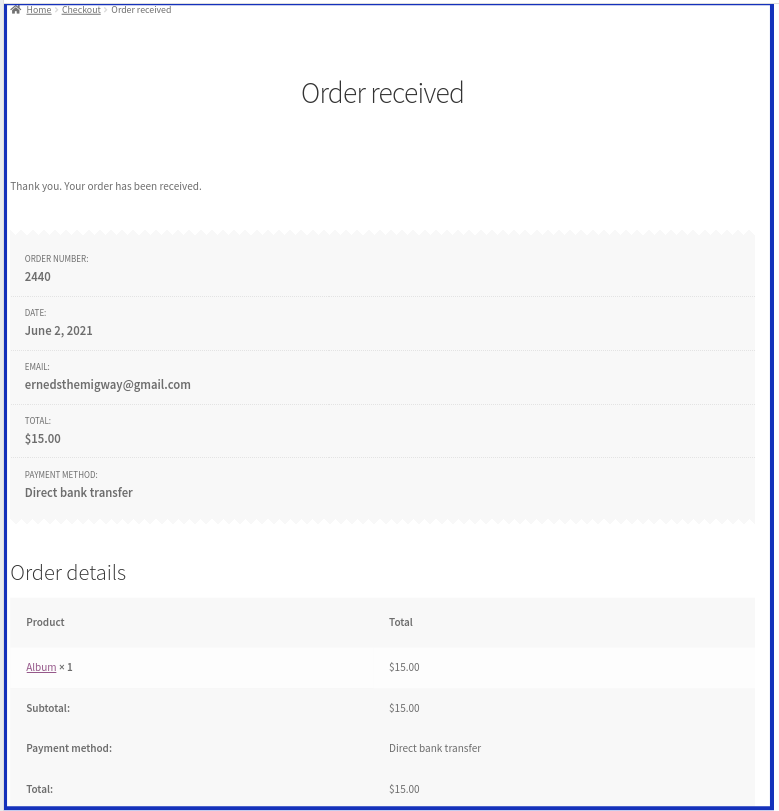 Comment personnaliser la page de remerciement dans WooCommerce 