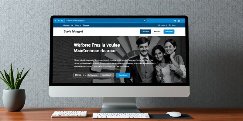 theme wordpress créer page maintenance