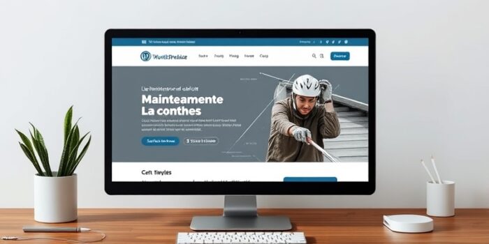 use page wordpress for maintenance