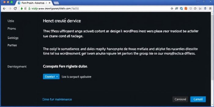 visualiser site wordpress malgré plugin maintenance
