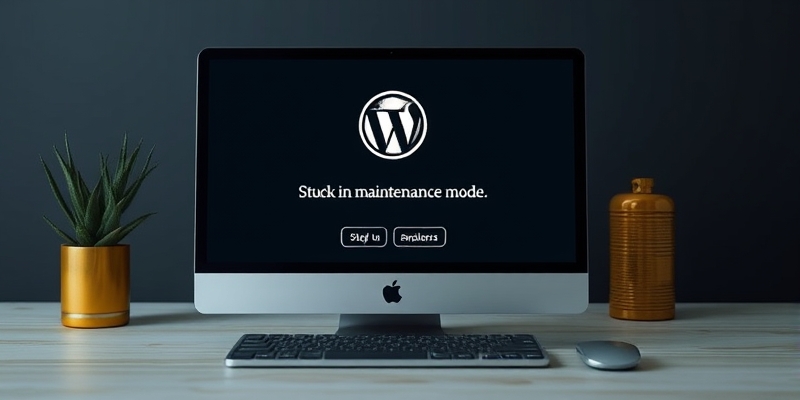 website stuck in maintenance mode wordpress