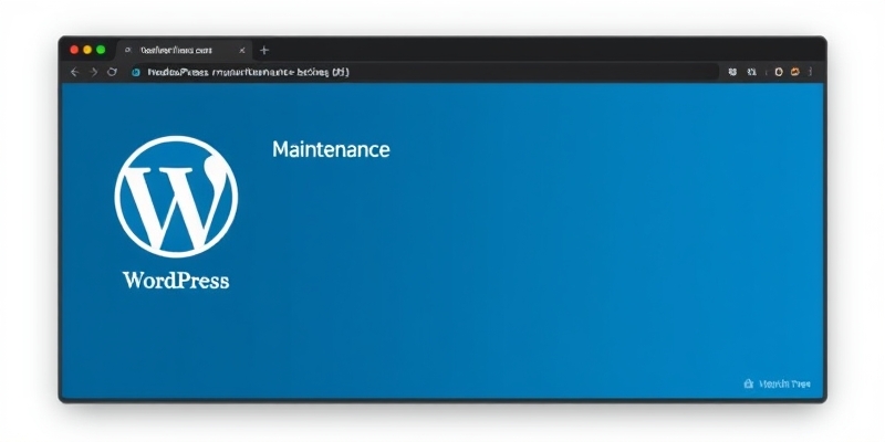 wordpress bloqué en maintenance