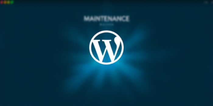 wordpress bloqué sur la page site en maintenance