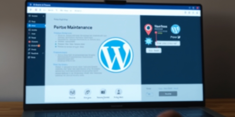 wordpress bloquer maintenance