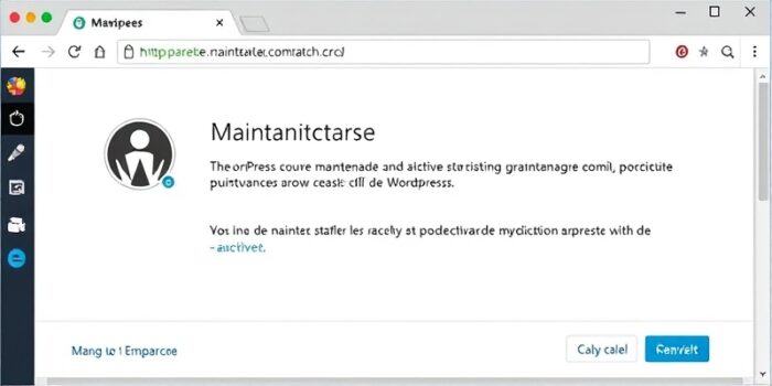 wordpress deactivate maintenance mode