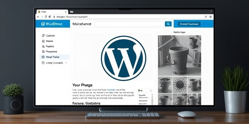 wordpress default maintenance mode