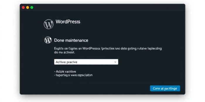 wordpress desactivate maintenance mode