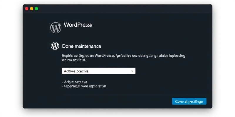 wordpress desactivate maintenance mode