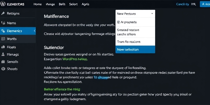 wordpress elementor maintenance mode