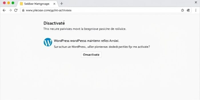 wordpress enlever mode maintenance