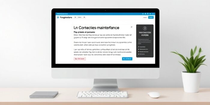 wordpress extension gratuite maintenance